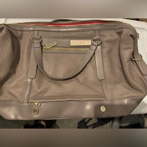 DKNY Pebble Leather Shoulder Bag in Taupe NWOT